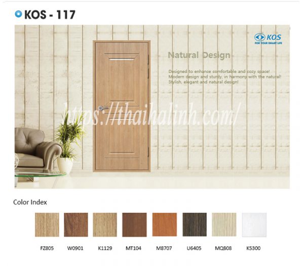 cửa nhựa abs hàn quốc kos117