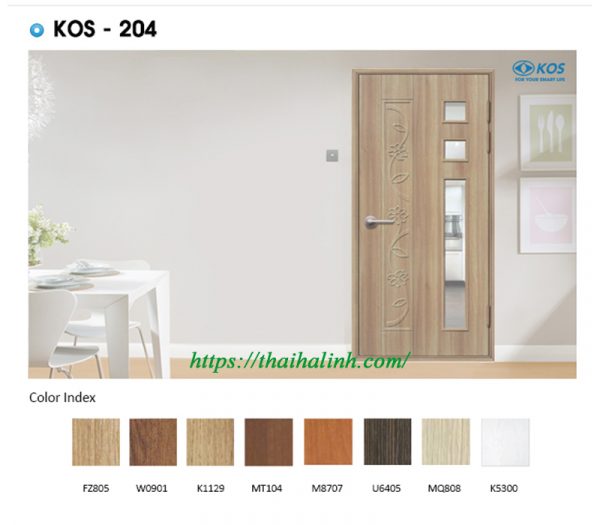 CỬA NHỰA ABS_KOS 204